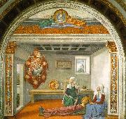 Domenico Ghirlandaio Announcement of Death to Saint Fina oil painting artist